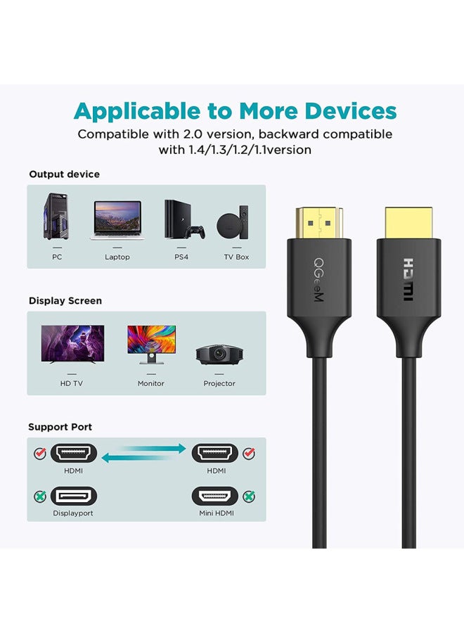 HDMI2.0 HD Line HDMI1.4 Adapter HDMI To HDMI4K Cable TV Monitor Projector-Color:4K HDMI2.0 Aluminum Alloy-Line Length:7.5 M - Image 3